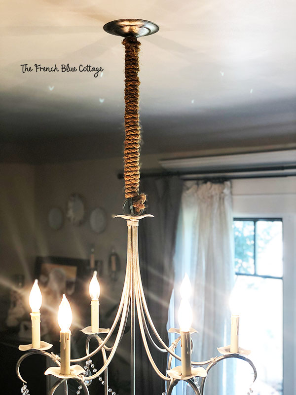 chandelier rope cord cover