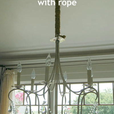 How to “Hang” a Chandelier with Rope