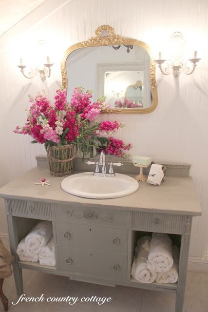 french country style bathroom