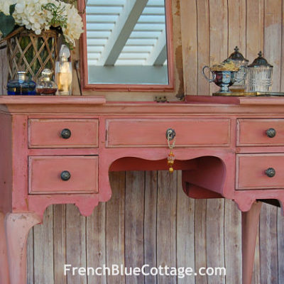 Milk Paint Vanity: before and after
