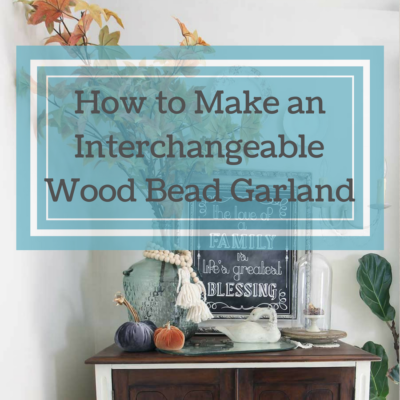 How to Make an Interchangeable Wood Bead Garland