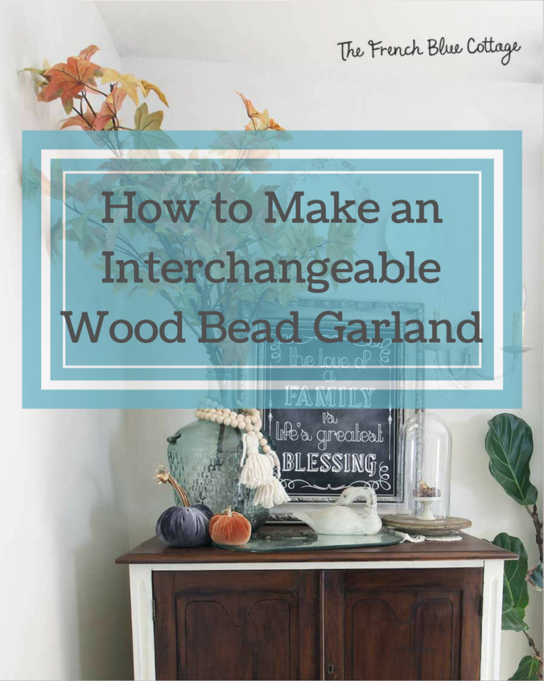 How to Make an Interchangeable Wood Bead Garland