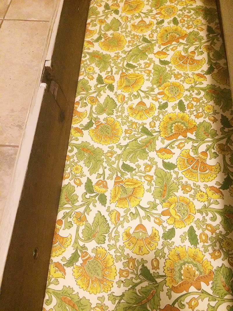 1970's wallpaper drawer liners.