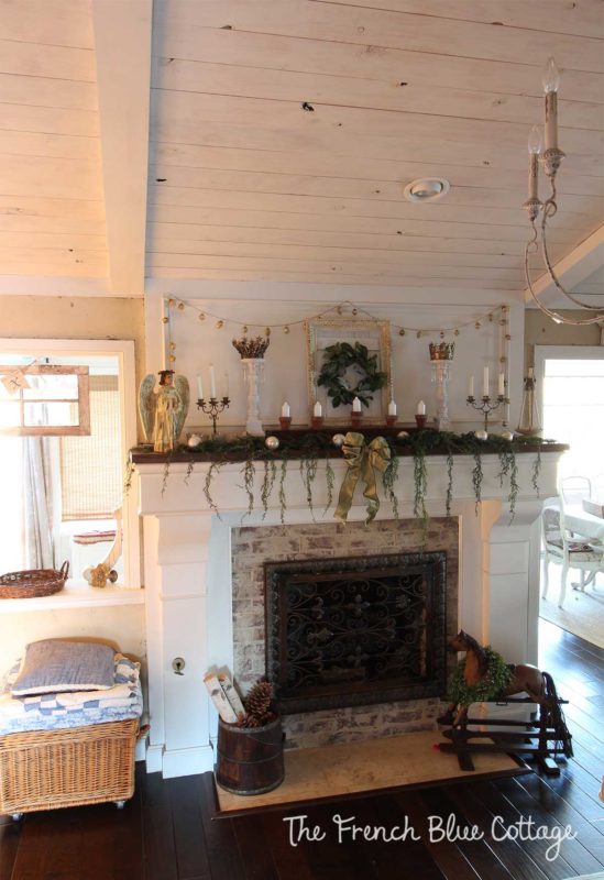Christmas Home Tour part 2: Living Room • French Blue Cottage