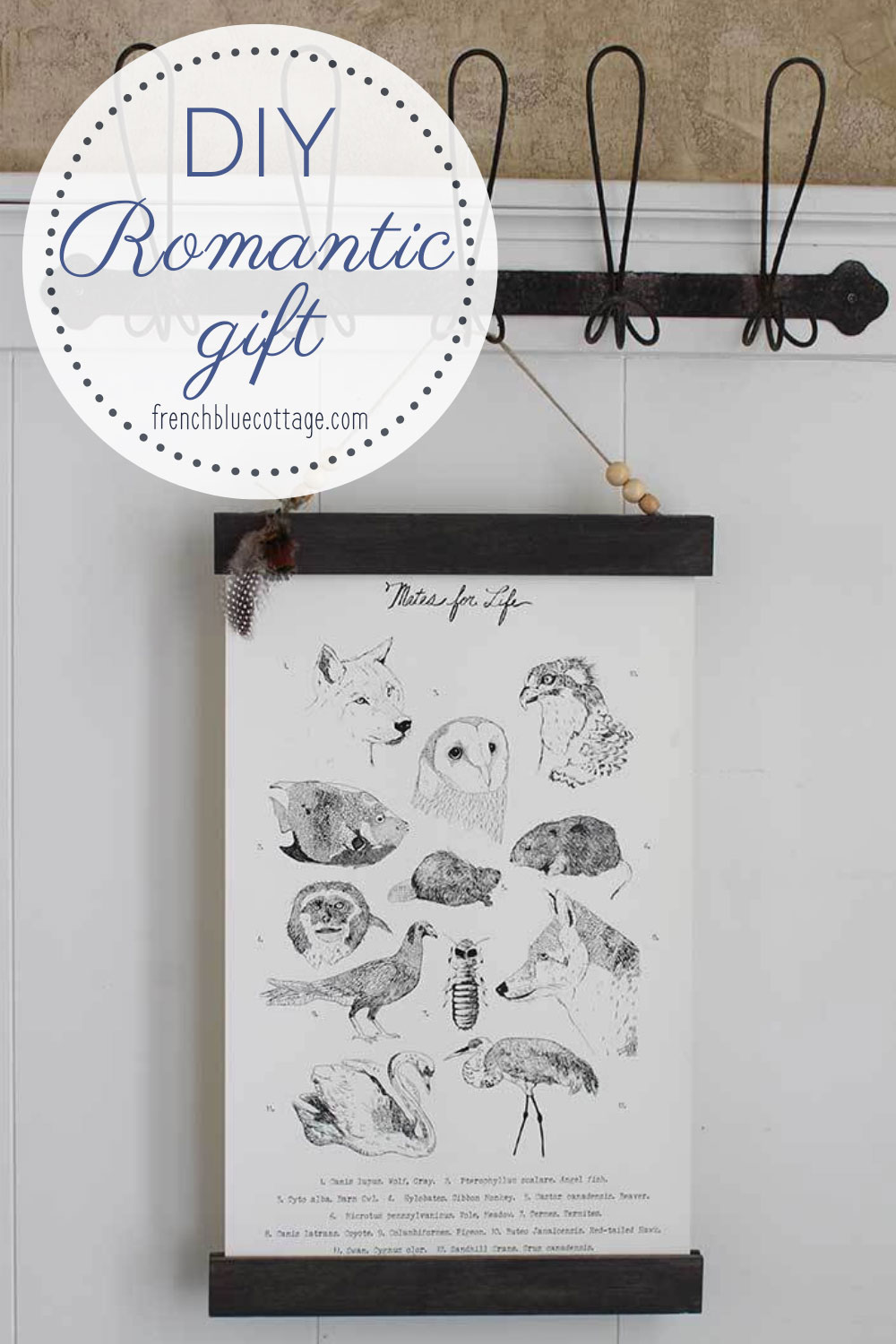 romantic gift poster mates for life