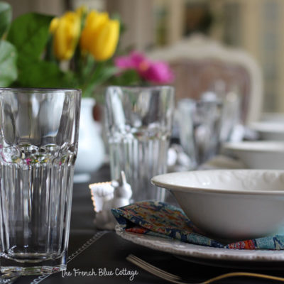Simple, Colorful Easter Table