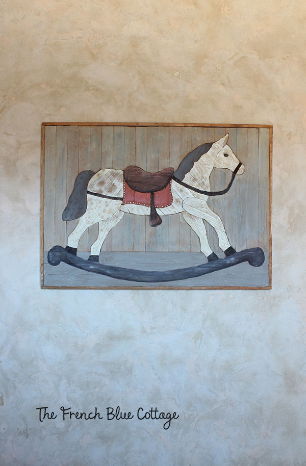 rocking horse wall art