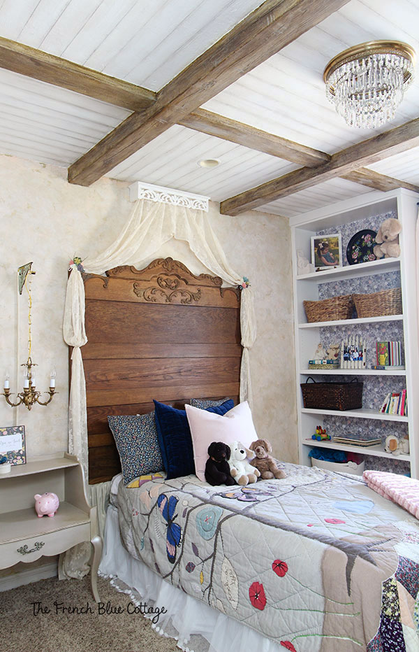 french country little girl's bedroom