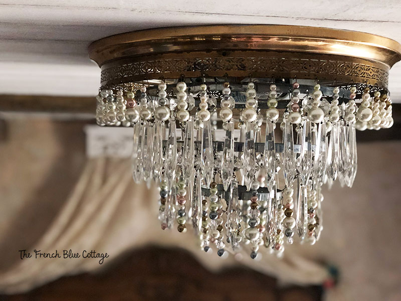 How to Make a Reverse Decoupaged Chandelier Crystal Pendant - Color Me  Thrifty