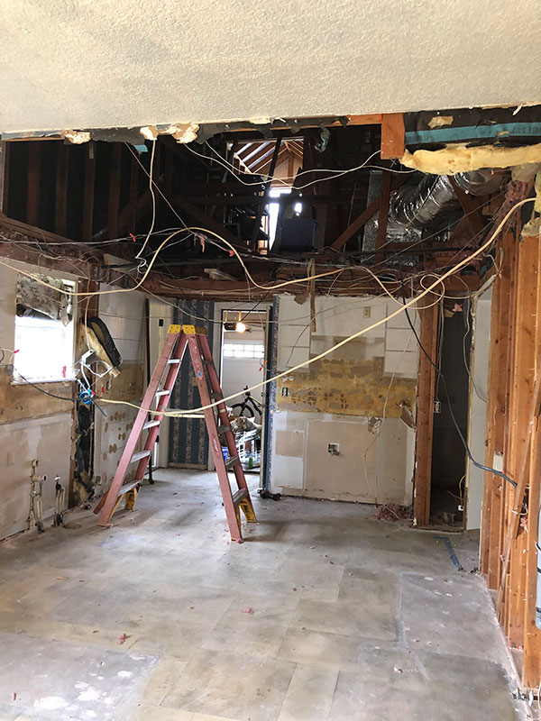 kitchen ceiling demo