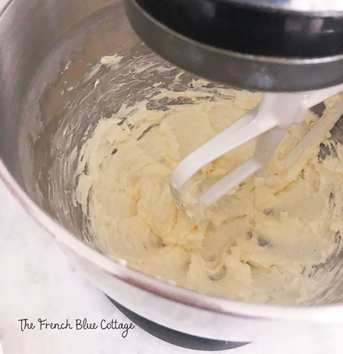 whipped butter in a stand mixer