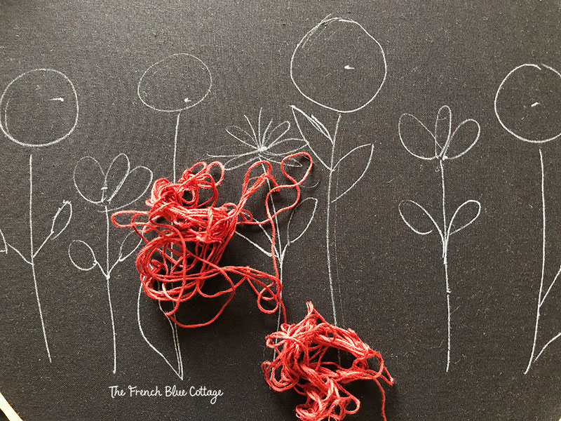 tangled embroidery thread