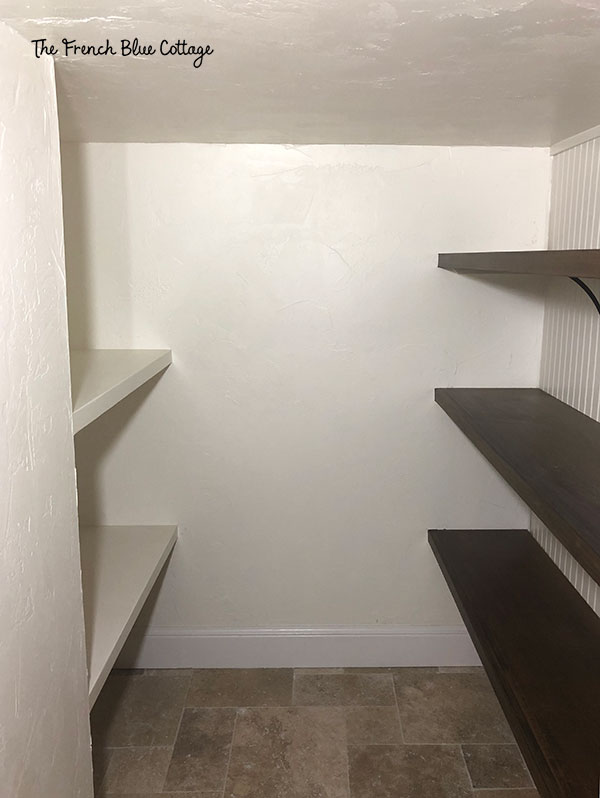 pantry built under the stairs