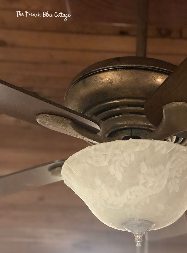 DIY Ceiling Fan Makeover – One Room Challenge {week 4}