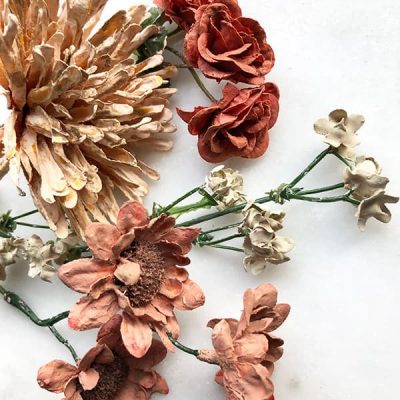 How to Age Silk Flowers with Plaster