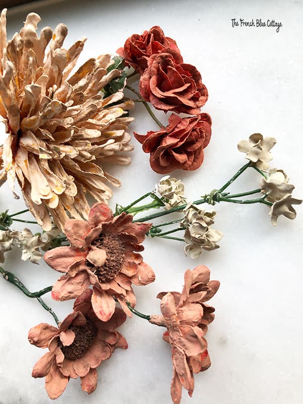 Dried on sale silk flowers